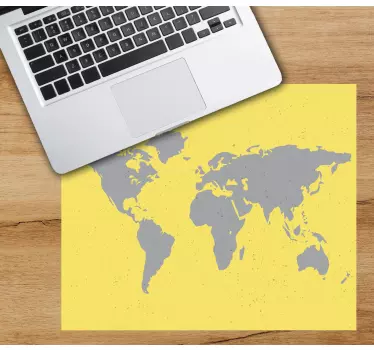 Tapis de souris carte du monde contour - TenStickers