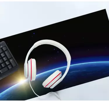 Tapis de souris carte du monde horizon céleste - TenStickers