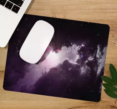 Tapis de souris carte du monde nébuleuse cosmique - TenStickers