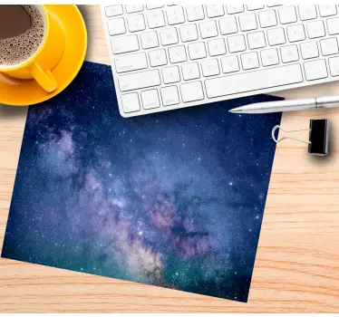 Tapis de souris carte du monde scène cosmique étoilée - TenStickers