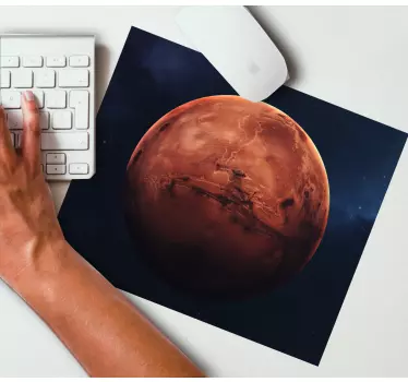 Tapis de souris carte du monde vue de mars - TenStickers