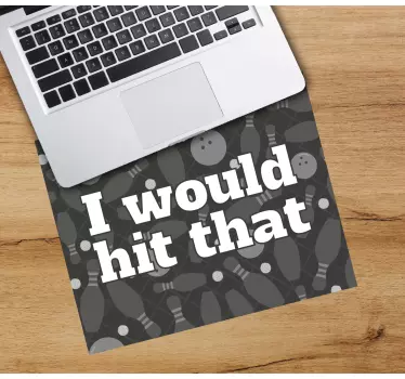 Tapis de souris citation bowling citation affichée - TenStickers