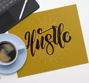 Tapis de souris citation citation inspirante sur l'effort - TenStickers