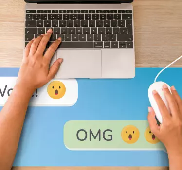 Tapis de souris citation messages d'expressions surprises - TenStickers