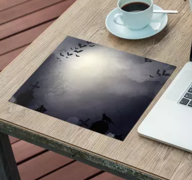 Tapis de souris citation paysage nocturne mystérieux - TenStickers