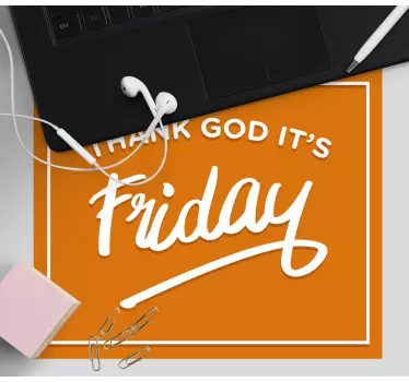 Tapis de souris citation rappel d'anticipation week-end - TenStickers