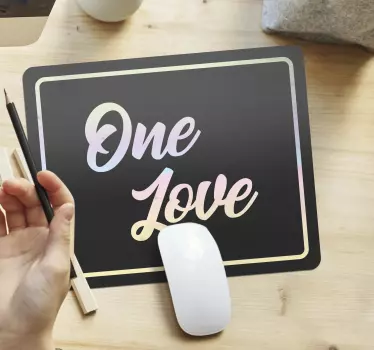 Tapis de souris citation un amour éternel - TenStickers