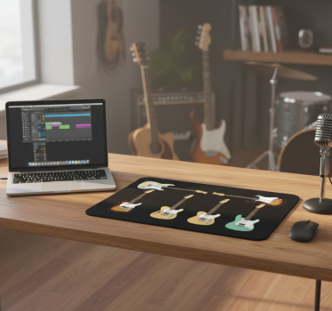 Tapis de souris collection de guitares fender - TenStickers