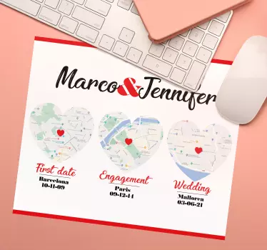 Tapis de souris emplacements moments spéciaux à personnaliser - TenStickers