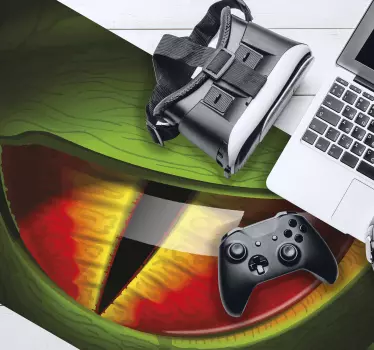 Tapis de souris gamer art des yeux vibrants - TenStickers