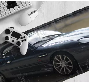 Tapis de souris gamer automobile de course épurée - TenStickers