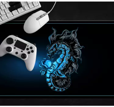 Tapis de souris gamer design de dragon fierce - TenStickers