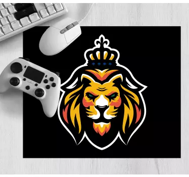 Tapis de souris gamer Émblème roi lion - TenStickers