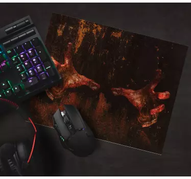 Tapis de souris gamer empreintes de mains sales - TenStickers