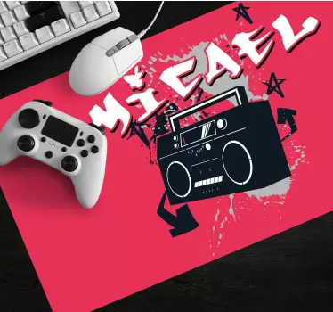 Tapis de souris gamer graphique boombox rétro - TenStickers