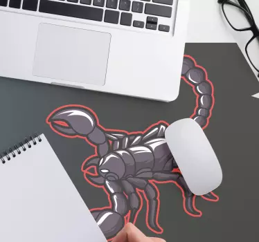 Tapis de souris gamer image de scorpion audacieuse - TenStickers