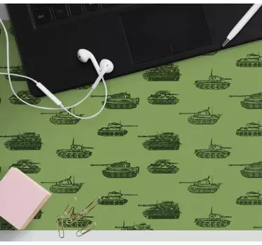 Tapis de souris gamer modèle de véhicule militaire - TenStickers