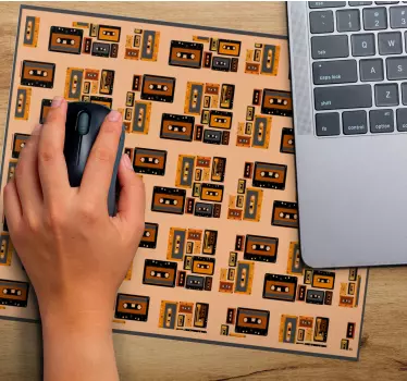 Tapis de souris gamer motif cassette rétro - TenStickers
