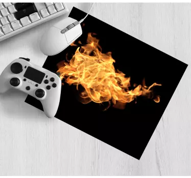 Tapis de souris gamer motifs abstraits enflammés - TenStickers