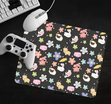 Tapis de souris gamer motifs animaux mignons - TenStickers