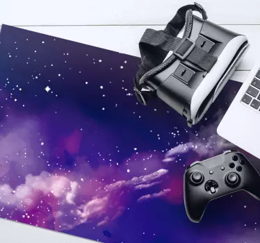 Tapis de souris gamer motifs de nébuleuses cosmiques - TenStickers