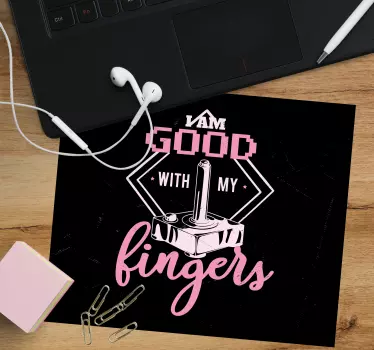 Tapis de souris gamer original avec manette stylée - TenStickers