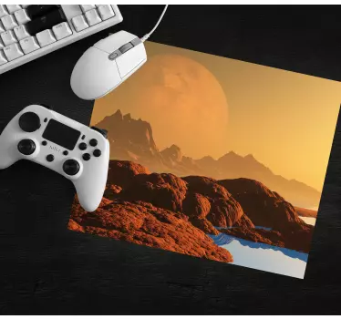 Tapis de souris gamer paysage extraterrestre - TenStickers