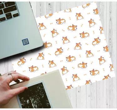 Tapis de souris gamer personnages de renard mignons - TenStickers