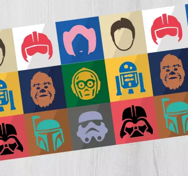 Tapis de souris gamer portraits de personnages iconiques - TenStickers