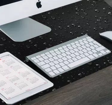 Tapis de souris gamer surface gouttes d'eau - TenStickers
