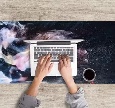 Tapis de souris gamer tourbillon de nuages cosmiques - TenStickers
