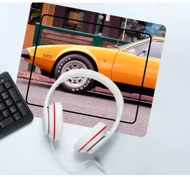 Tapis de souris gamer voiture de sport jaune classique - TenStickers