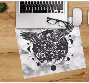 Tapis de souris gamer vol d'oiseaux majestueux - TenStickers