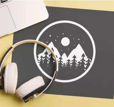 Tapis de souris gamer vue sur montagnes - TenStickers