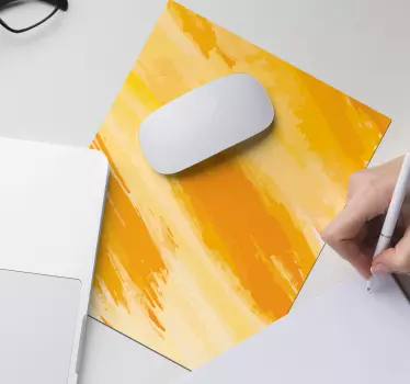 Tapis de souris Jaune-orange - TenStickers