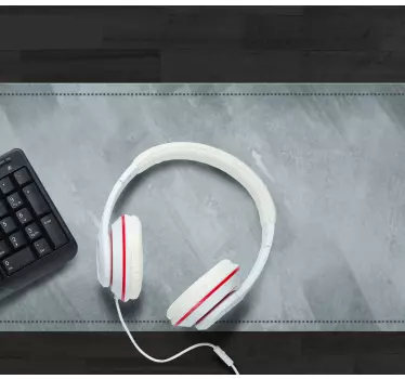 Tapis de souris motif accessoire audio minimaliste - TenStickers