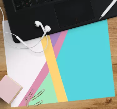 Tapis de souris motif agencement géométrique vibrant - TenStickers