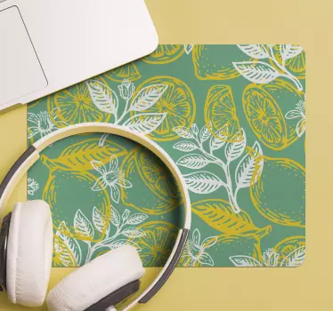 Tapis de souris motif agrumes rafraîchissants - TenStickers