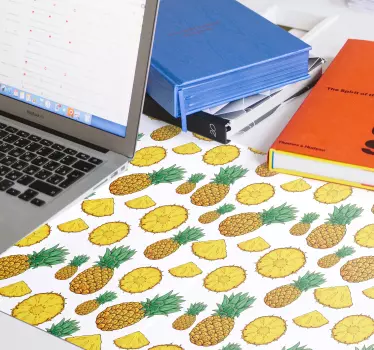 Tapis de souris motif ananas répétitif - TenStickers