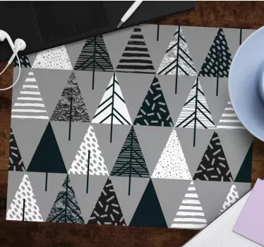 Tapis de souris motif arbre géométrique - TenStickers