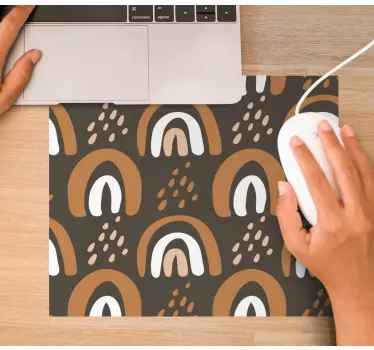 Tapis de souris motif arches abstraites colorées - TenStickers