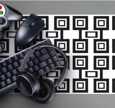 Tapis de souris motif arrangement carré géométrique - TenStickers
