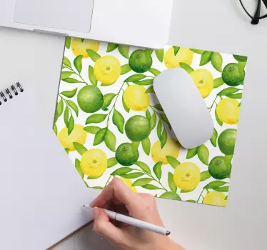 Tapis de souris motif arrangement de fruits d'agrumes - TenStickers