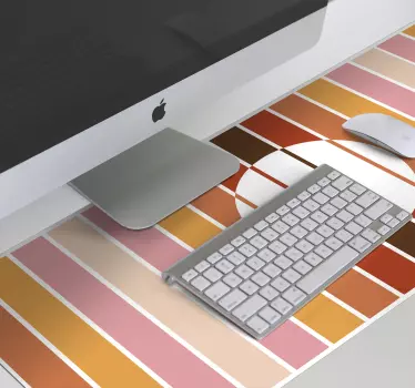 Tapis de souris motif arrangement de rayures colorées - TenStickers