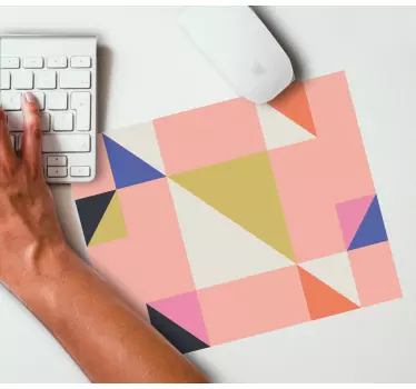 Tapis de souris motif arrangement de triangles géométriques - TenStickers