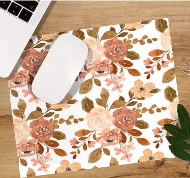 Tapis de souris motif arrangement floral délicat - TenStickers