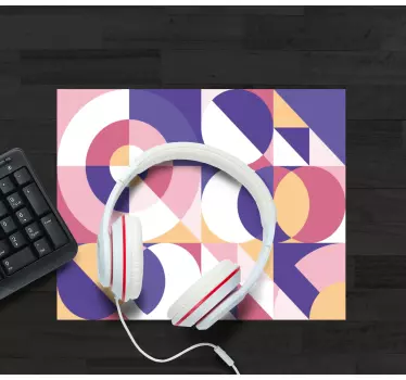 Tapis de souris motif blocs de couleurs géométriques - TenStickers