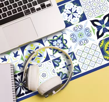 Tapis de souris motif carreaux colorés - TenStickers