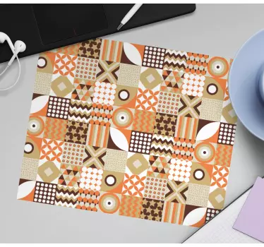 Tapis de souris motif carrés géométriques colorés - TenStickers