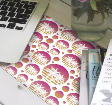 Tapis de souris motif cercle tropical - TenStickers